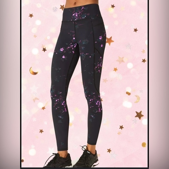 Sweaty berry zero gravity full length floral leggings with pockets small - Picture 1 of 8